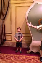 This was a proud moment for me - Lucas was too scared to participate in Enchanted Tales with Belle during our first trip. This year, he proudly played the role of the "salt shaker"